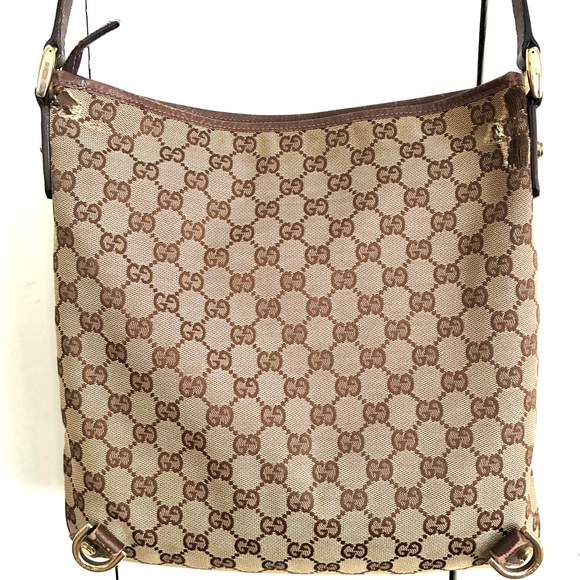 Gucci Abbey Messenger Brown Monogram Shoulder/Crossbody Bag - Picture 2 of 15